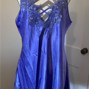 Intimate Attitudes purple slip dress